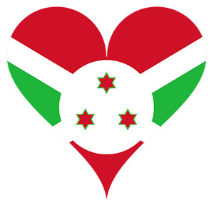 burundi flag heart