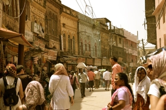 crowded street